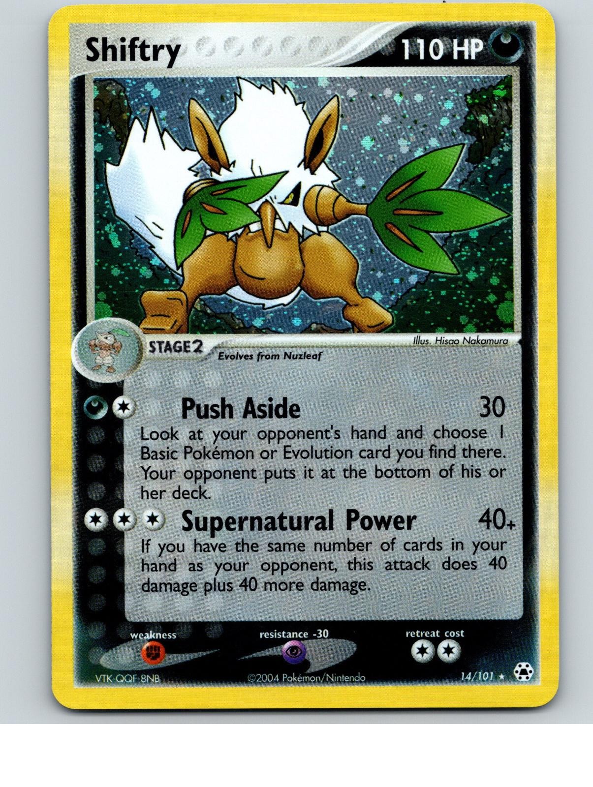 Shiftry 14/101 Holo Rare Hidden Legends Pokemon Lightly Played