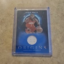 Panini 2020-21 Origins Memorabilia John Wall #OM-JW Blue Houston Rockets /35