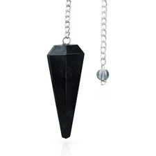 Black Tourmaline Crystal Pendulums Chakra Crystals Natural Stones Divination Pen