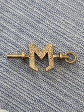 Vintage 10k Yellow Gold California Fraternity Key Pendant 