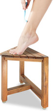 Shower Foot Rest 12 in - Shower Stool for Shaving Legs, Small Corner Bathroom Be
