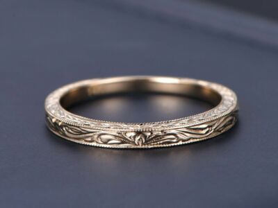 Plain Gold Anniversary Bridal Ring Stackable Band Women 14k Yellow Gold Plated