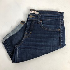 J BRAND Dark Wash CUT OFF Stretch Denim SHORTS Skinny Leg Size 26