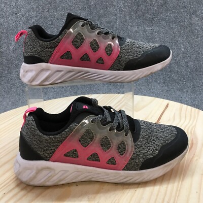 All In Motion Shoes Youth 5 Tennis Sneakers Black Round Toe Lace Up Athletic