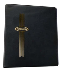 BLUE Supersafe Standard 3 Rings Binder Currency Album Coins Sport Cards Gaming  