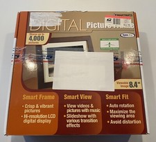 Smartparts Digital Picture Frame 8.4 Inch Viewable Screen Up To 4,000 Pictures