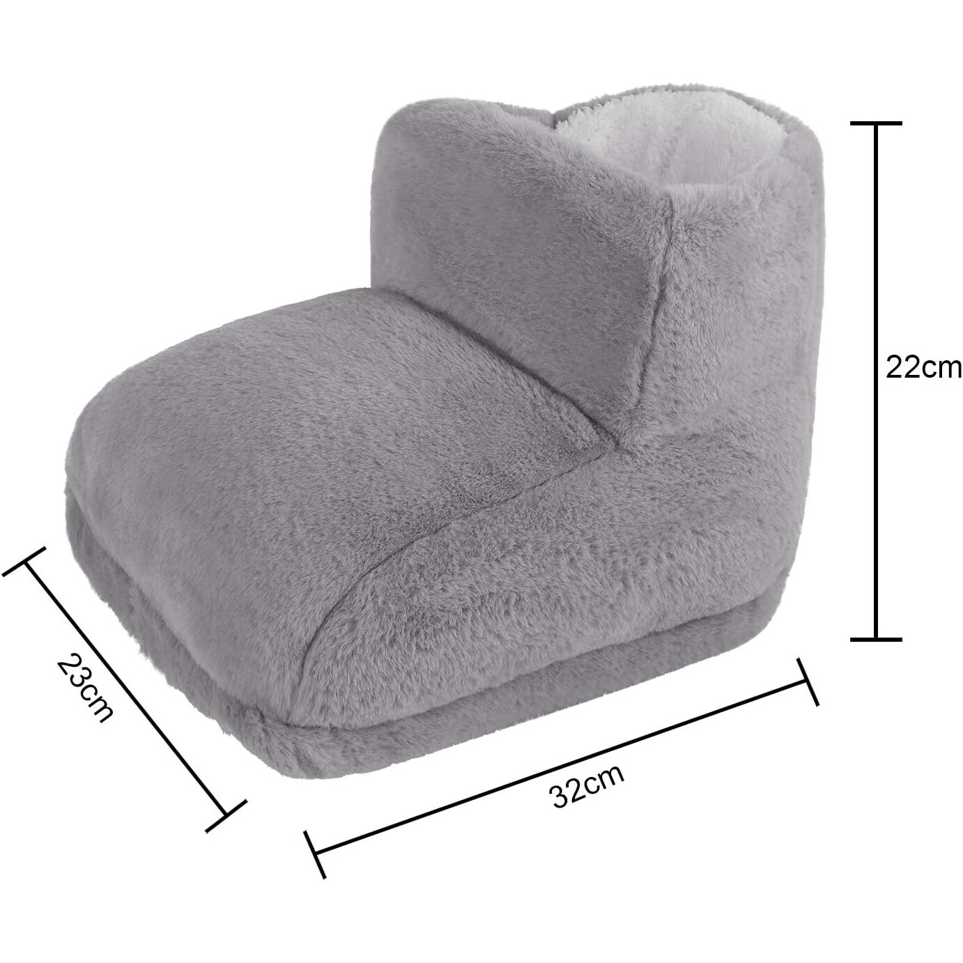 Unisex USB Foot Warmer Winter Electric Heating Feet Boot Slipper Plush