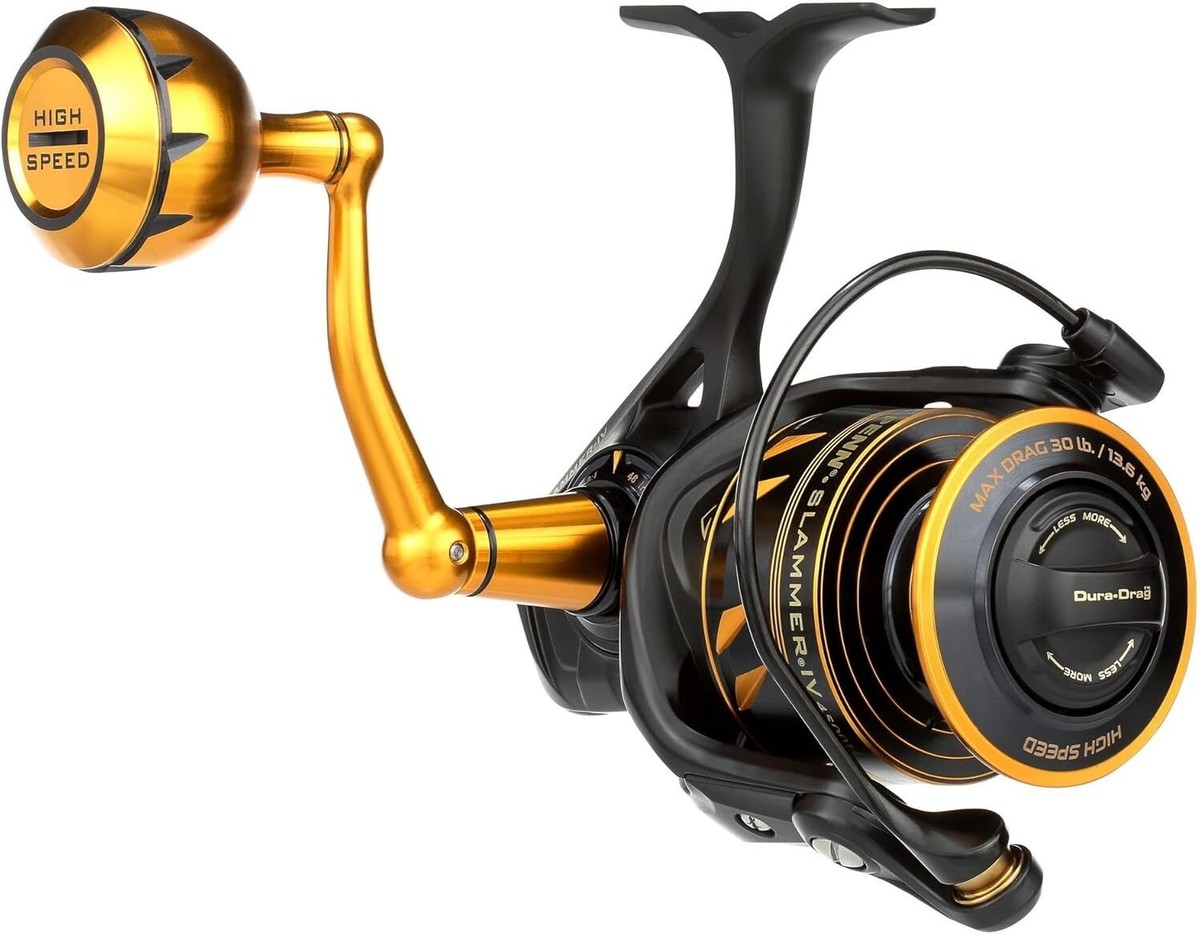 新品未使用☆ PENN SLAMMER IV 4500HS Penn Slammer IV Spinning Reel - SLAIV4500HS (Black/Gold) for sale