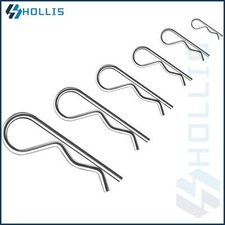 R CLIPS ZINC PLATED STEEL RETAINING PINS 1MM - 7MM SPLIT PINS FOR CLEVIS PINS