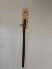 Bond & Co Brown Genuine Leather Dog Collar XXS (8-10In.) BNWT!