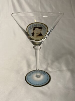Cosmopolitan Martini Decorated Glass Barware Cocktail Lady Woman Graphic Recipe