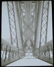 Magic Lantern Slide Photo Scotland Forth Of Forth Bridge Rail