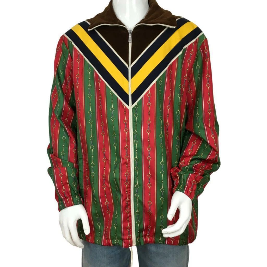 Gucci Veste Bomber Homme Icônes Alternées Ceintures Multicolore Taille XL