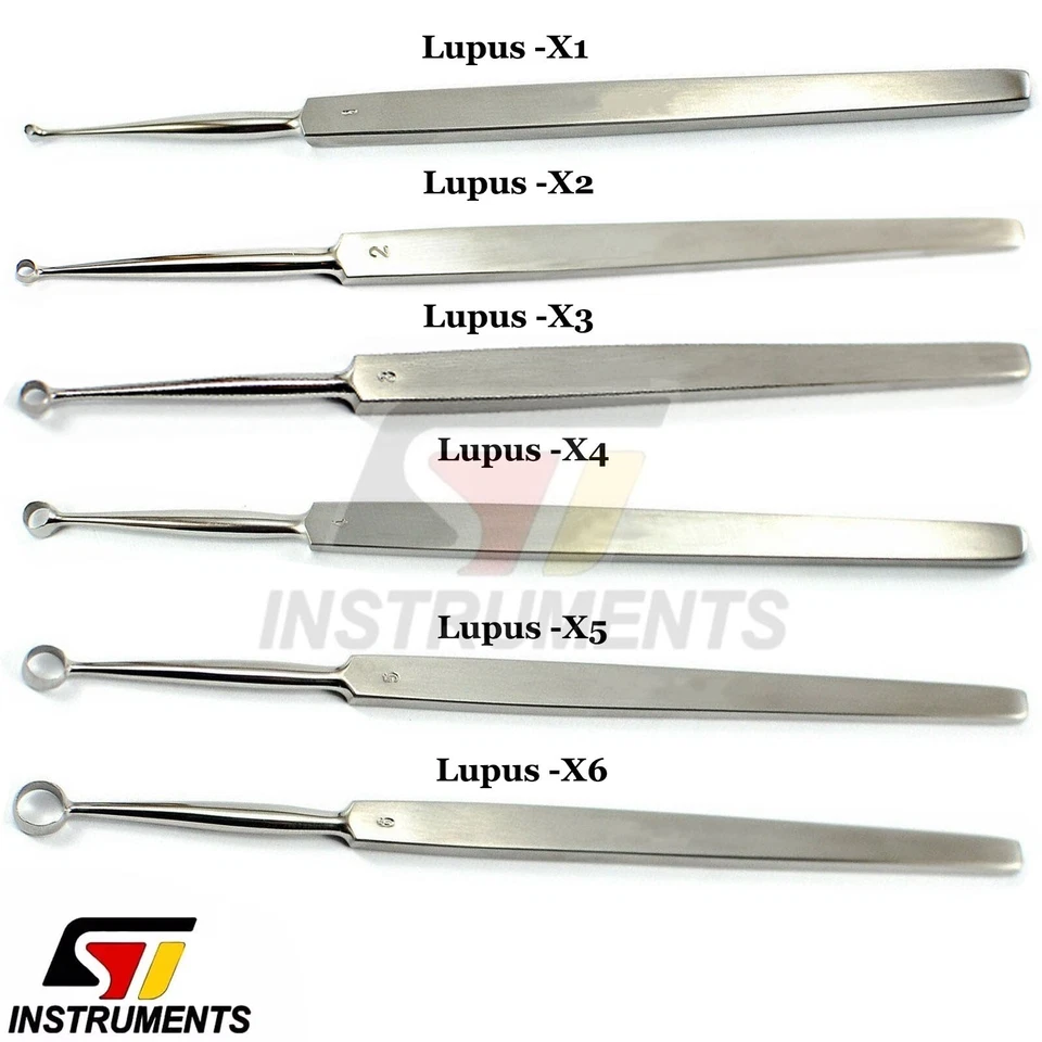 SLITE TECH INSTRUMENTS Dental Lupus Kürette 1,2,3,4,5,6mm chirurgische Hautp flege labor instrumente