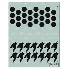 Dots  Houndstooth Repeat Pattern Stencil - Durable Quality Reusable Stencils...