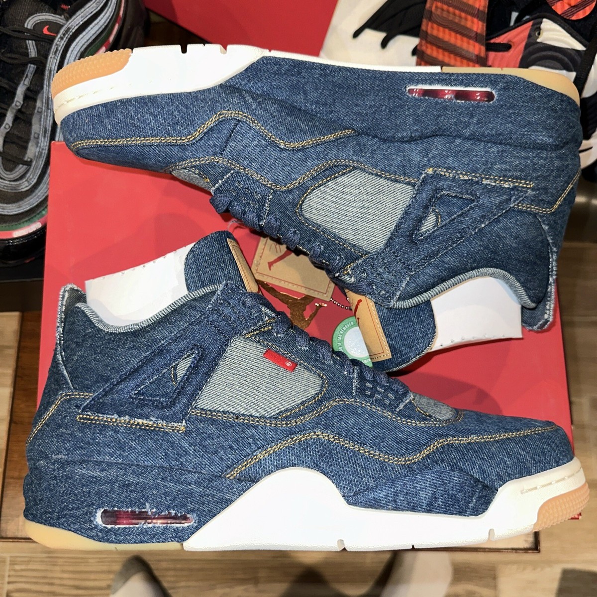 Size 13 - Levi's x Nike Air Jordan 4 Retro Denim - Brand New Size 13 - Levi's x Nike Air Jordan 4 Retro Denim - Brand New