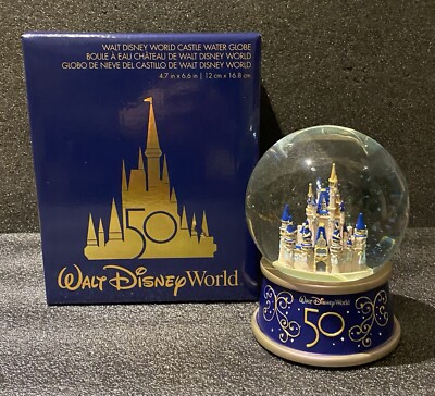 Disney World Fantasyland Schloss 50th Anniversary Musical Schneekugel Disney Store