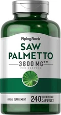 Saw Palmetto 3600 mg | 240 Capsules | Prostate Supplement | by Piping Rock