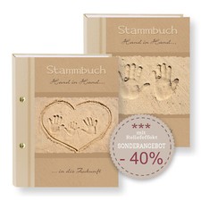 Stammbücher Ausverkauf -50% Stammbuch der Familie Hand in Hand  A5 A4 Hochzeit