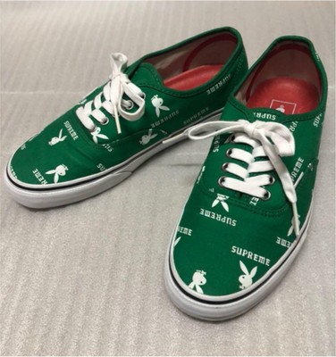 vans x supreme slip on