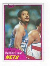1981-82 TOPPS MAURICE LUCAS #79 EAST NEW JERSEY NETS