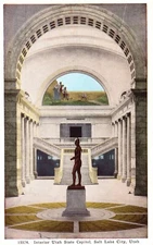 Postcard UT Salt Lake City State Capitol Interior Massasoit Vintage PC L2684