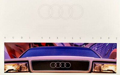AUDI * 1992 Series Original Sales Brochure * EXCELLENT CONDITION * FREE SHIPPING