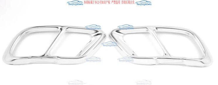 Silver Stainless Rear Exhaust Muffler Tip End Pipe Outlet For 2019-2023 BMW X5 7 - Image 2 of 4