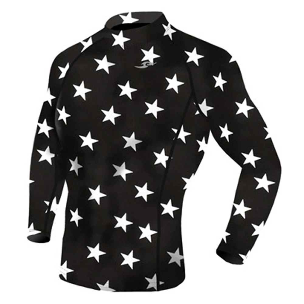 Take Five Mens Skin Tight Compression Base Layer Running Shirt S 2XL Black 052 e