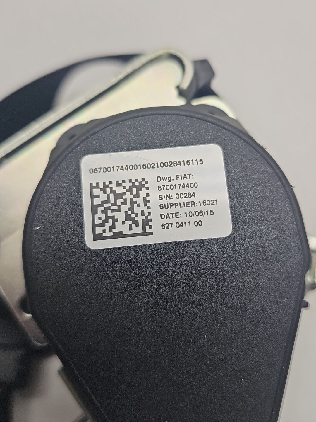 2014-2019 Maserati Ghibli Rear Center Middle Seat Belt OEM