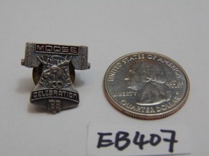 Vintage Lapel Hat Pin Moose Lodge 100 Celebration 1988 88