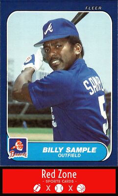 1986 Fleer Update - #U-102 Billy Sample NM Set Break.