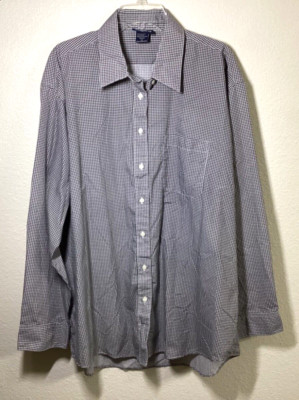 Las Olas Women's 1X Blouse Black & White Checkered Print Pocket Long Tail