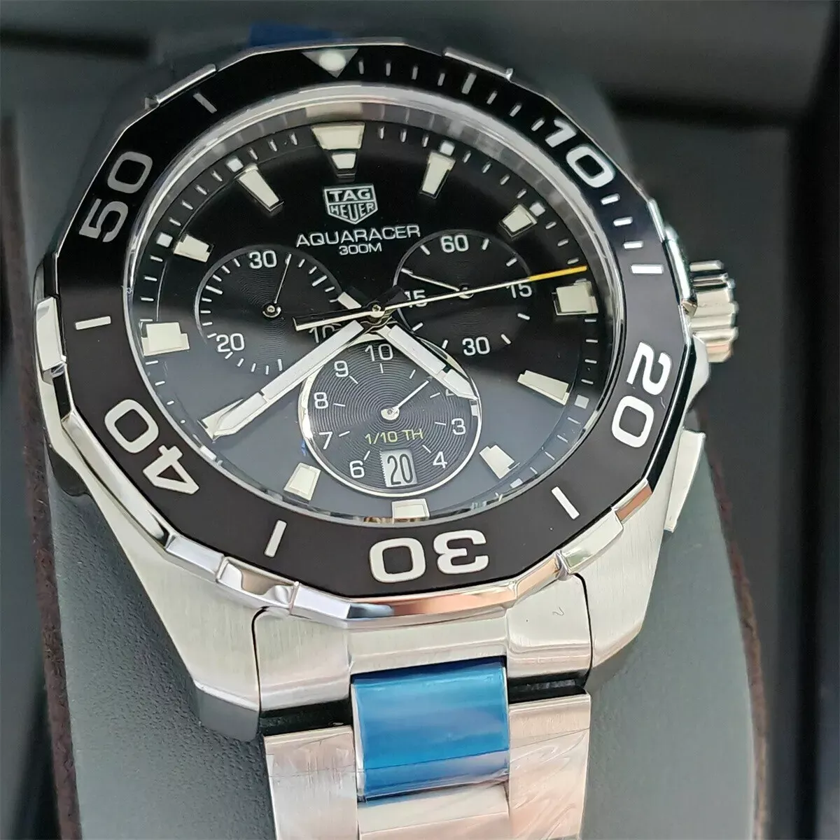 TAG HEUER Aquaracer 300M Chronograph Black Dial 43mm Men's TAG HEUER Aquaracer 300M Chronograph Black Dial 43mm Men's