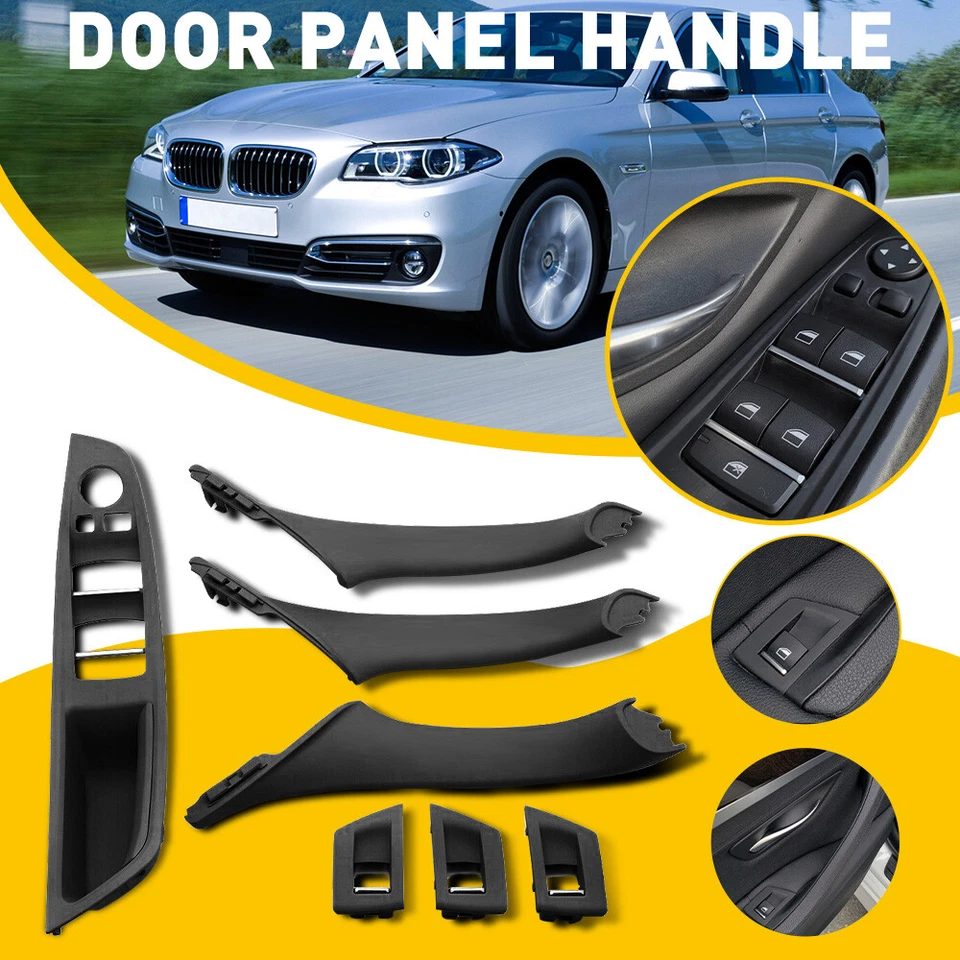 Passenger/ Drive Side Inner Door Panel Handle Pull Trim Cover For BMW 520i 520d - Image 3 of 4