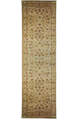 Dazzling 3x10 Hand Knotted Vegetable Dyed Chobi Runner B-73709
