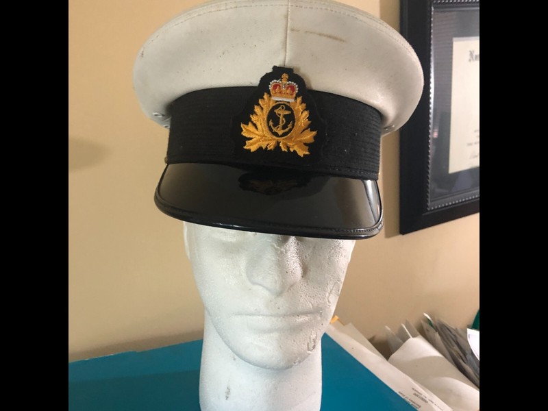 Canadian Navy Military Visor hat cap with Badge Great addition