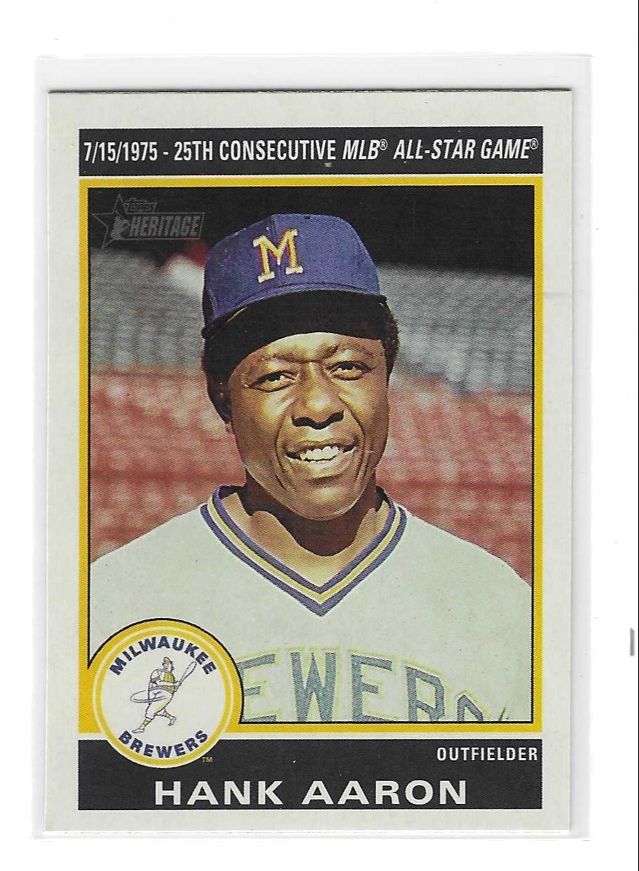 Hank Aaron #76R-4 Baseball Cards 2025 Topps Heritage High Number 1976 Retires trading card — raw and PSA graded price guide