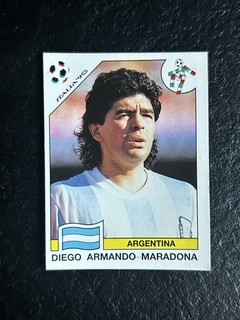 STICKER PANINI ITALIA 90 MARADONA 128 TRÈS RARE !