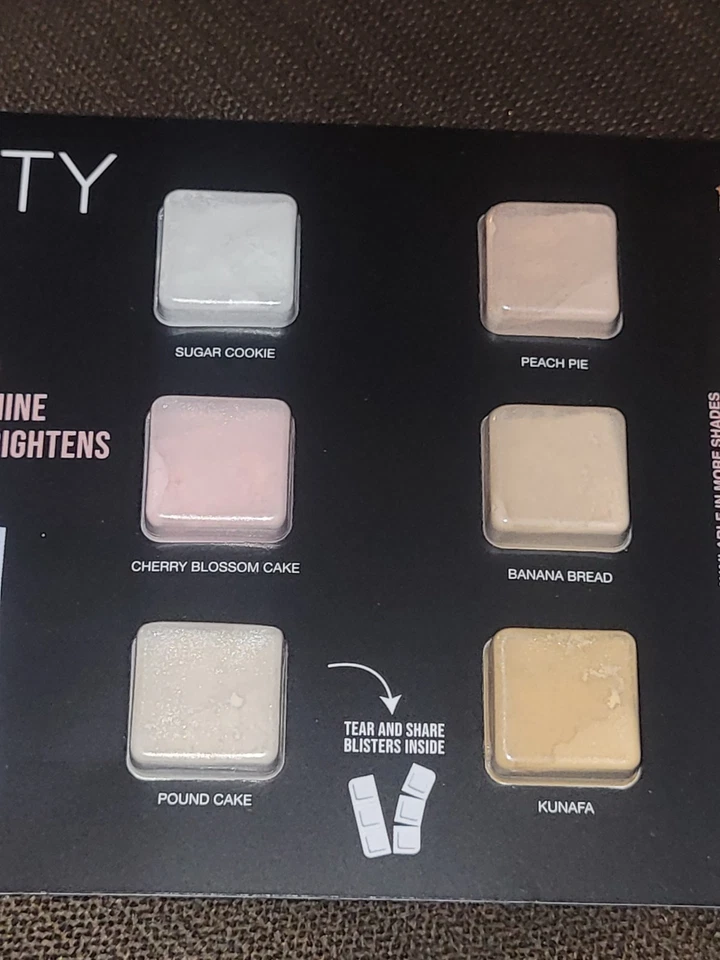 Huda Beauty Easy Bake Blurring Loose Baking & Setting Powder 6 Shade Sample NEW - Image 2 of 3