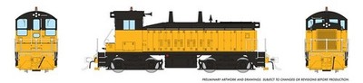 Rapido ~ HO Scale ~ EMD SW9 ~ Industrial Yellow ~ DC/DCC Sound Version ~ 027599