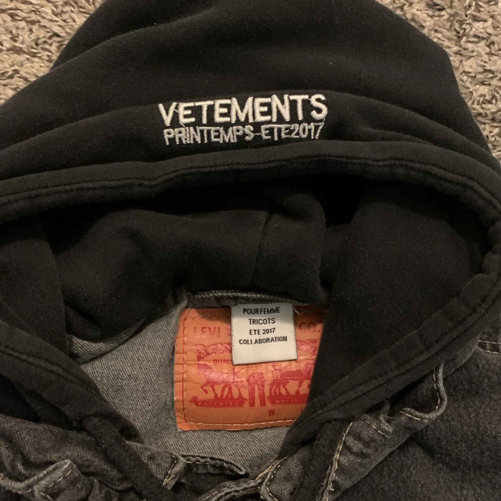 Vetements x Levi hooded denim jacket image 2