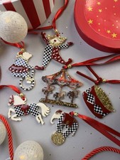 Christmas tree ornaments set. “Vintage Circus”