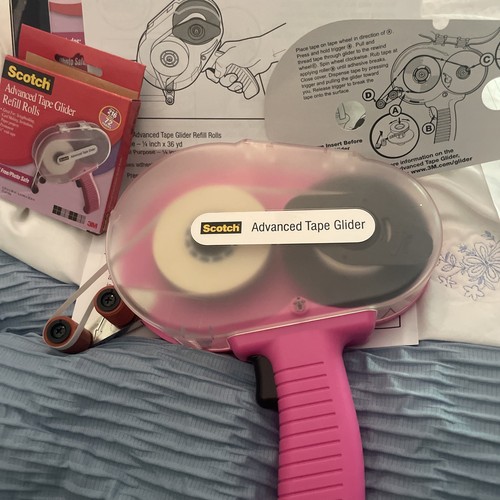 3M Scotch ATG 20900 Advanced Tape Glider Pink Dispenser & Box + Refill Roll