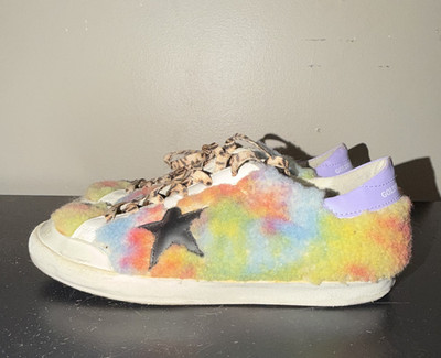 Golden Goose Super-Star Multicolor Colorblock Low Top Lace-Up Unisex Sneaker
