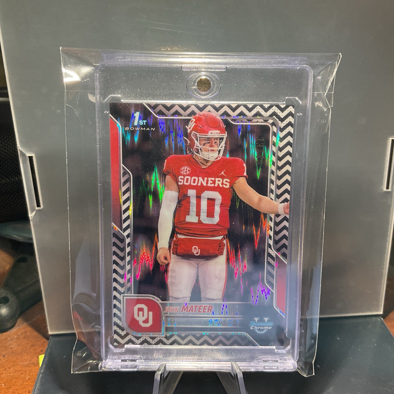 JOHN MATEER 2025 1ST BOWMAN U CHROME BLACK AND WHITE STEALTH /48 RC MINT! RARE!