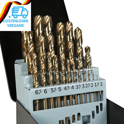 Metallbohrer Set, 25Tlg. HSS-E M35 COMOWARE Bohrer-Set Cobalt 1-13Mm Drill Bit S