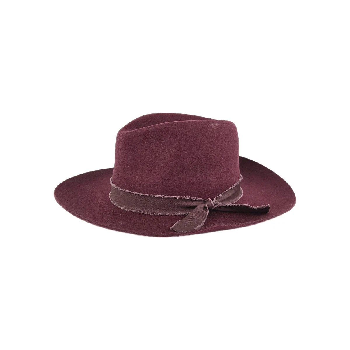 Olive & Pique 100% Wool Floppy round Hat Maroon Burgundy Mullins Wool Felt Floppy Hat – Village Hat Shop main image 4