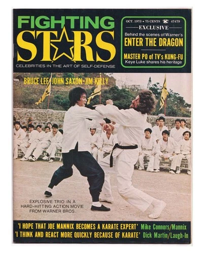 Rare Fighting Stars Magazine Vol. 1 No. 1 Oct. 1973 Bruce Lee Enter The Dragon