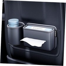 Car Storage Bag,Tissue Holder,Water Cup Holder,Rear CUP TISSUE HOLDER BLACK